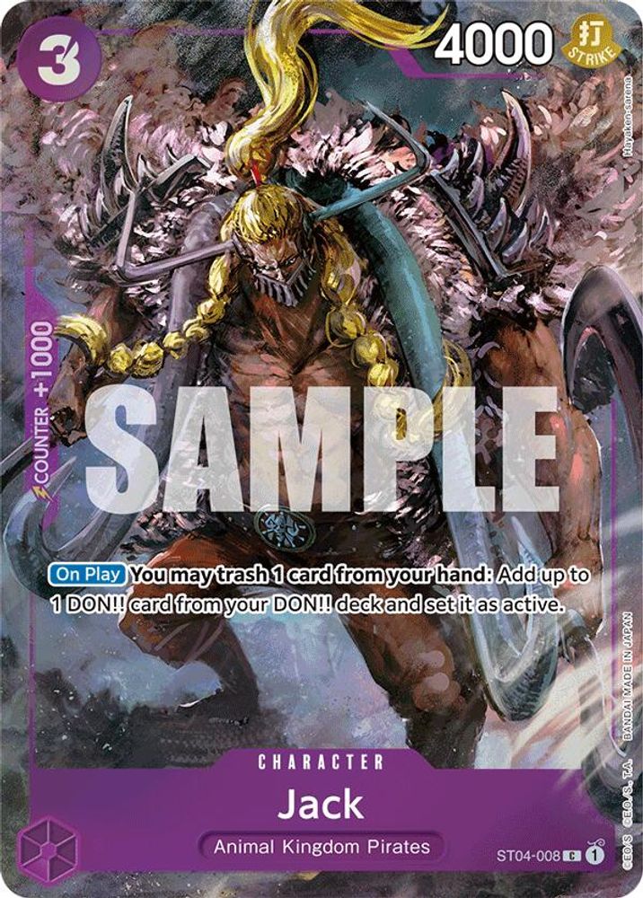 Jack [Bandai Fest] ST04-008 One Piece Card Game