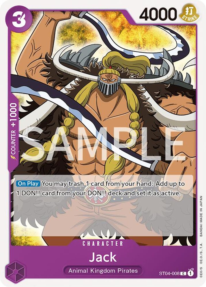 Jack [Errata] ST04-008 One Piece Card Game