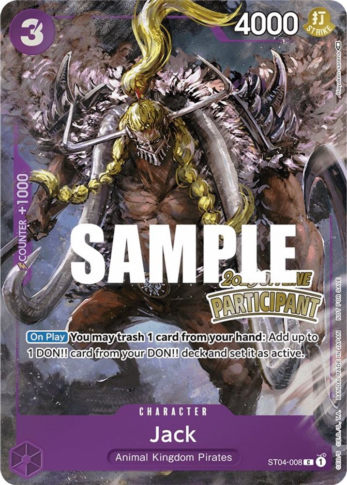 Jack [Participant] ST04-008 One Piece Card Game