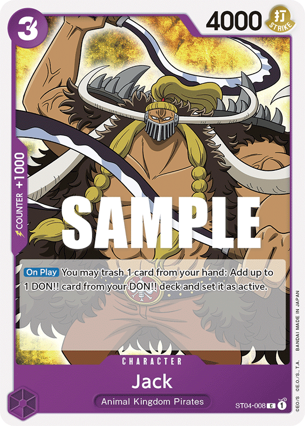 Jack [Super Pre-release] ST04-008 One Piece Card Game