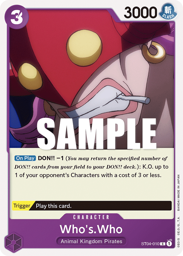 Who's.Who [Championship 2023] ST04-010 One Piece Card Game