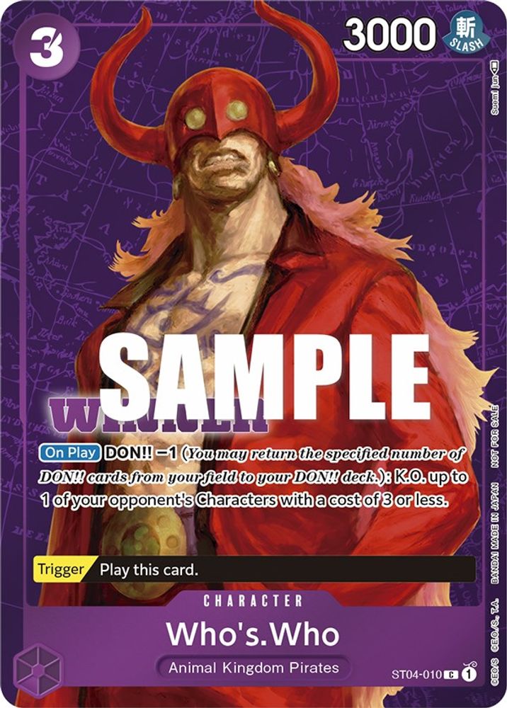 Who's.Who [Tournament Winner] ST04-010 One Piece Card Game