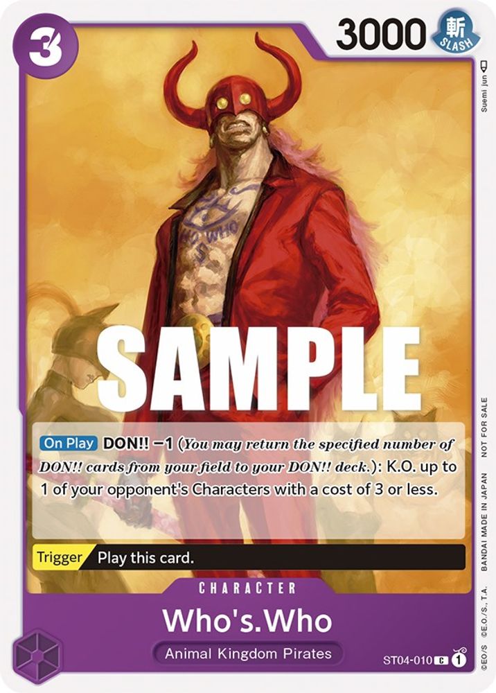 Who's.Who [Tournament] ST04-010 One Piece Card Game