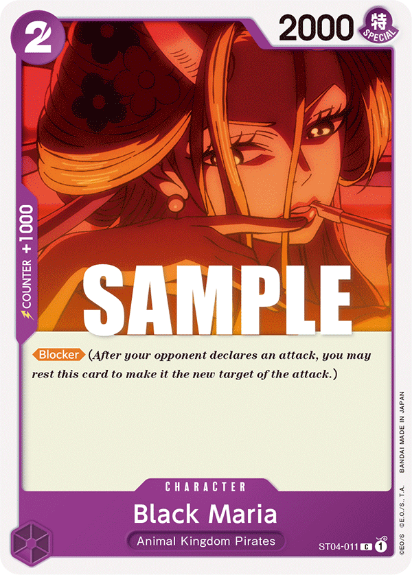 Black Maria ST04-011 One Piece Card Game