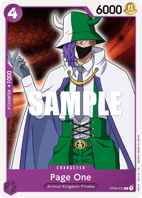 Page One [Super Pre-release] ST04-012 One Piece Card Game