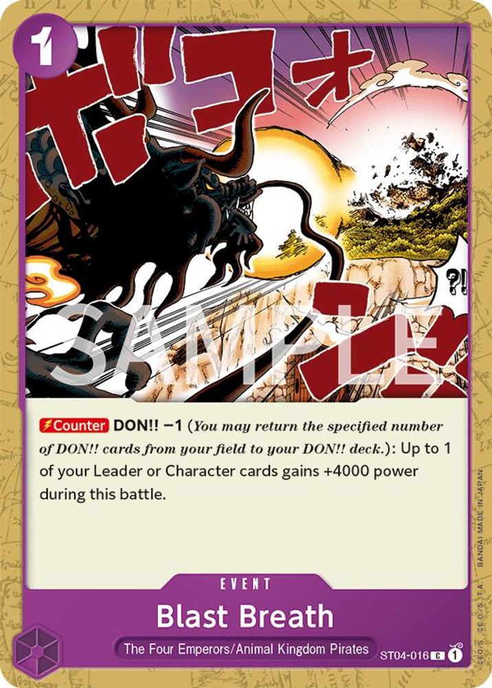 Blast Breath [Errata] ST04-016 One Piece Card Game