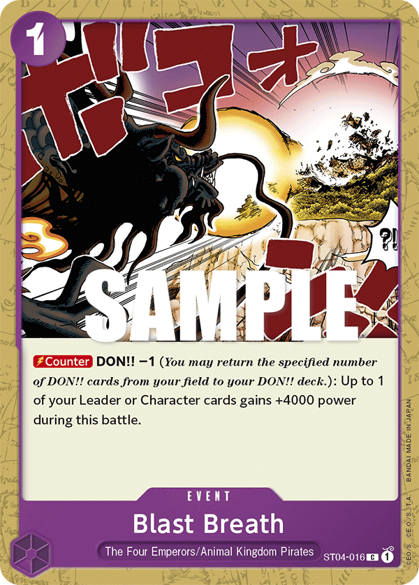 Blast Breath [Super Pre-release] ST04-016 One Piece Card Game