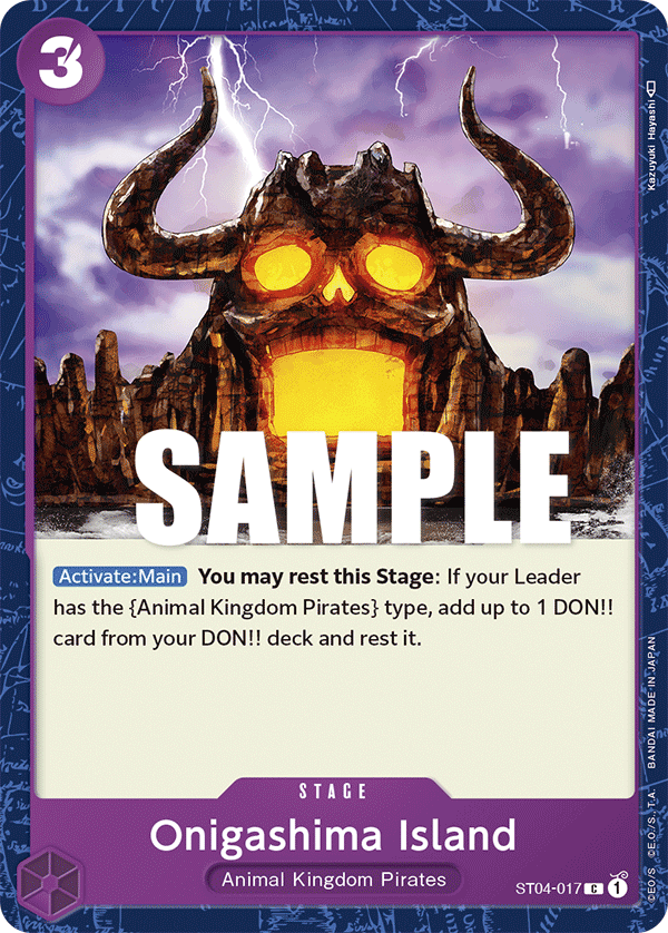 Onigashima Island [Best Selection] JP ST04-017 One Piece Card Game