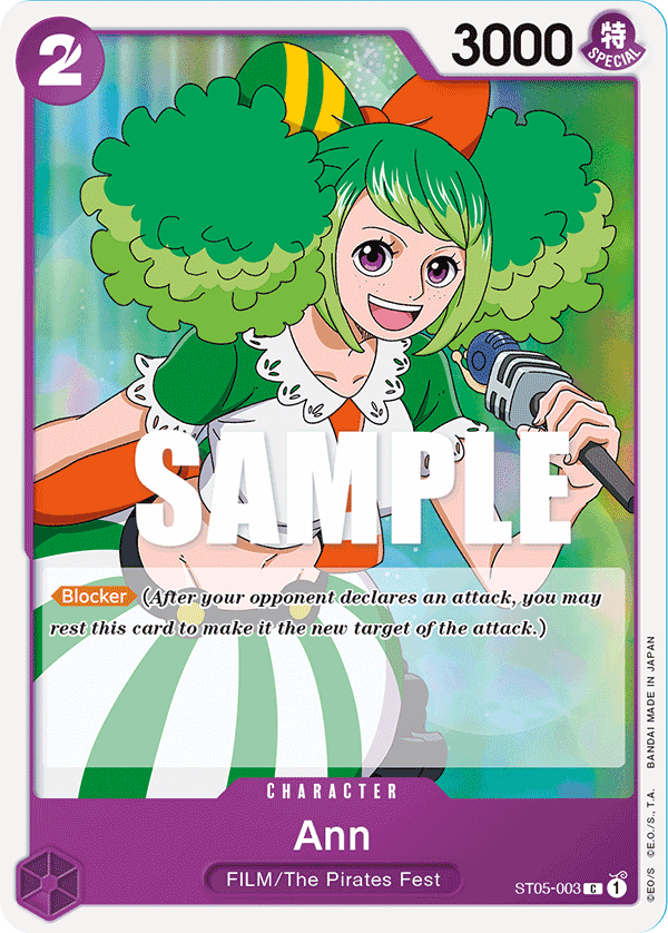 Ann ST05-003 One Piece Card Game