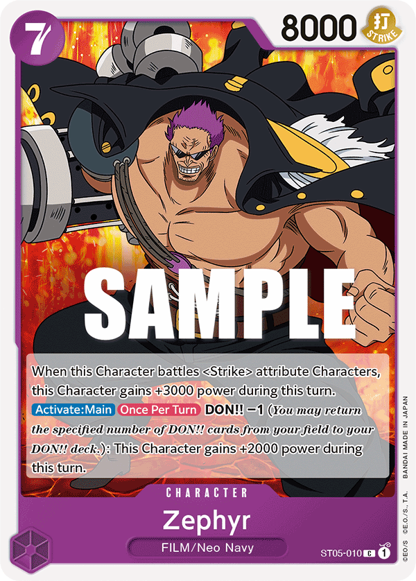 Zephyr ST05-010 One Piece Card Game