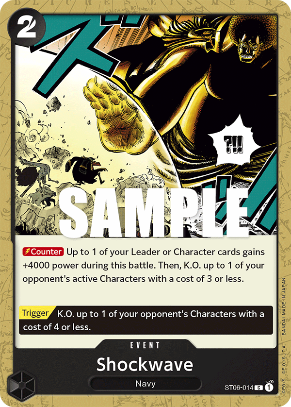 Shockwave ST06-014 One Piece Card Game