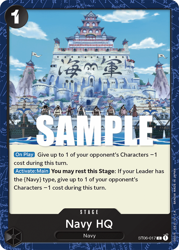 Navy HQ ST06-017 One Piece Card Game