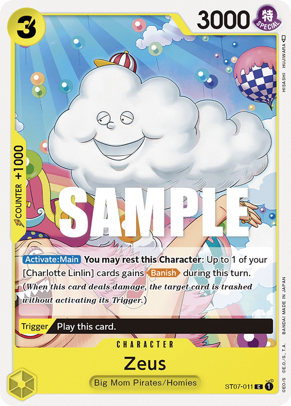 Zeus ST07-011 One Piece Card Game
