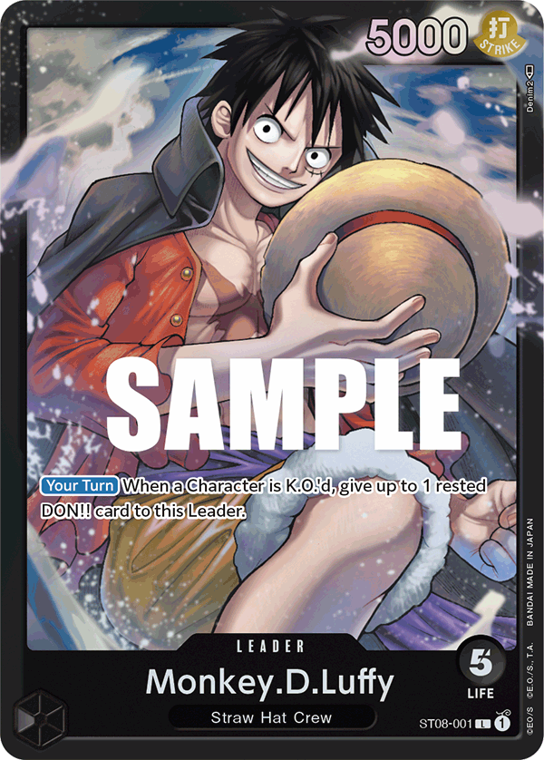 Monkey.D.Luffy ST08-001 One Piece Card Game