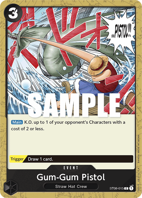 Gum-Gum Pistol ST08-015 One Piece Card Game