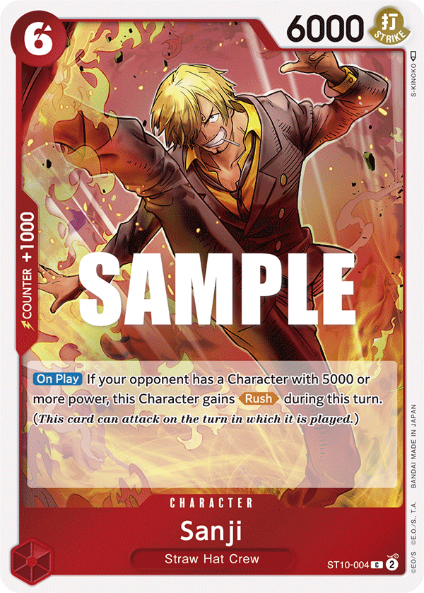 Sanji [Battle Winner] JP ST10-004 One Piece Card Game