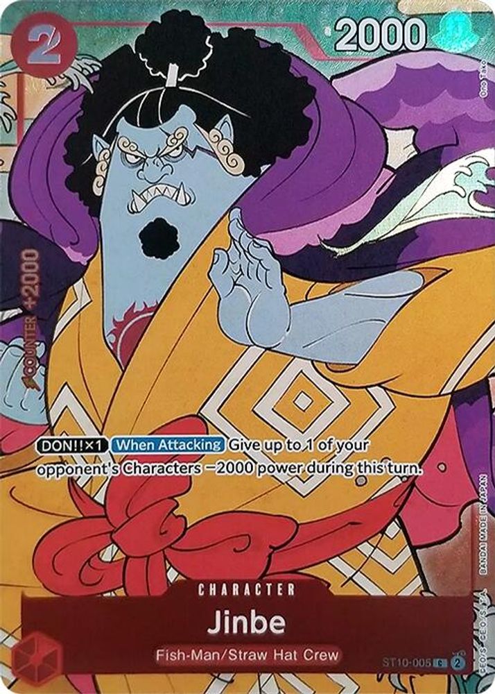 Jinbe [1st Anniversary] ST10-005 One Piece Card Game