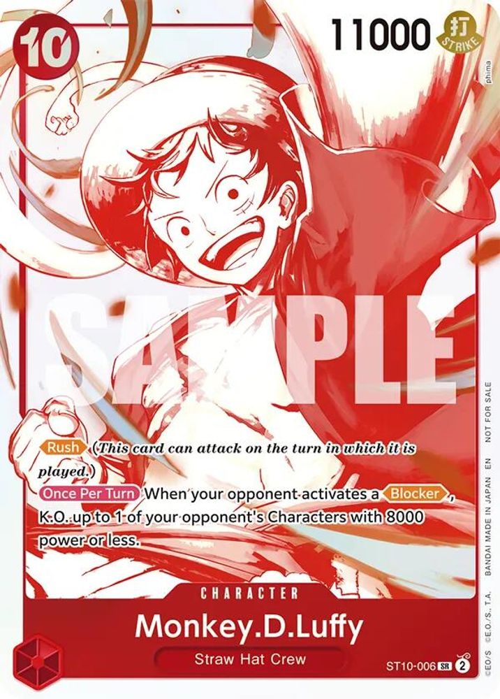 Monkey.D.Luffy [Anniversary] ST10-006 One Piece Card Game
