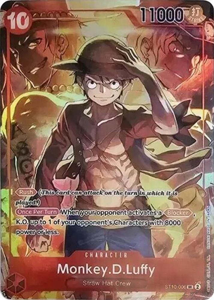 Monkey.D.Luffy [Treasure Booster] ST10-006 One Piece Card Game