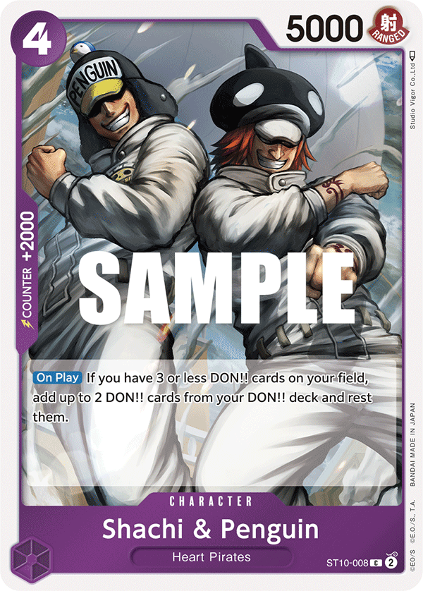 Shachi &amp; Penguin [PRB-02] ST10-008 One Piece Card Game