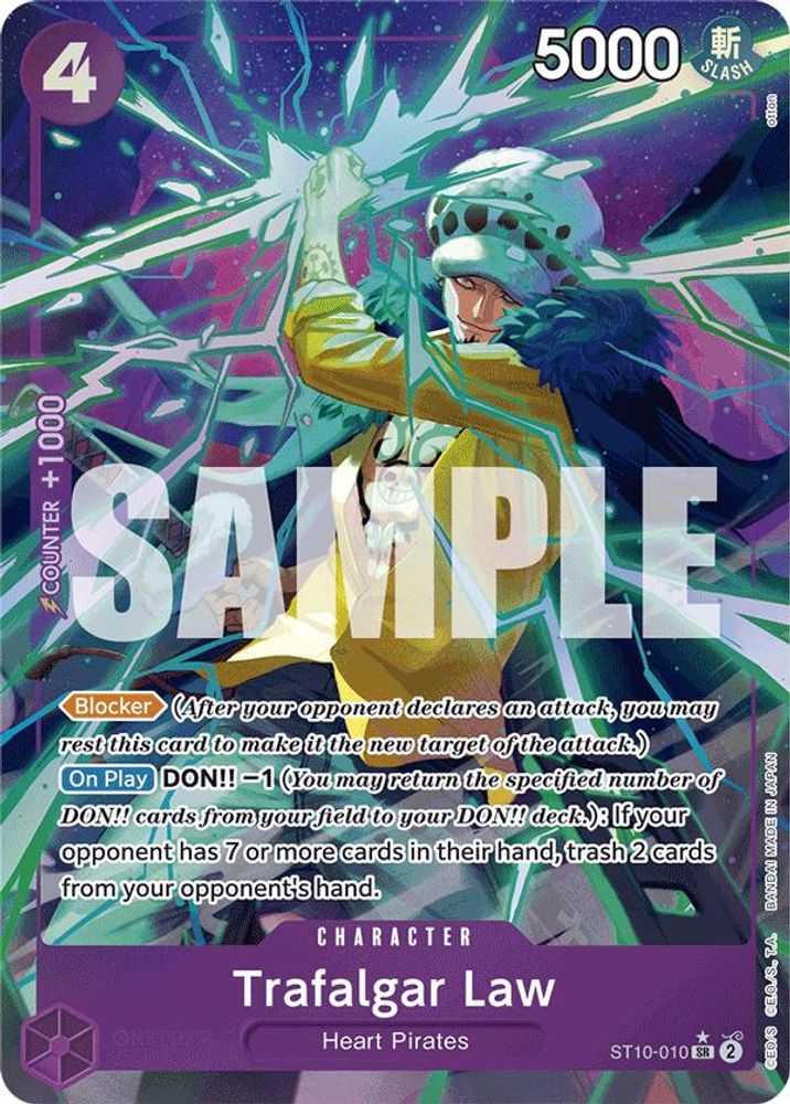 Trafalgar Law [Alternate Art PRB01] ST10-010 One Piece Card Game