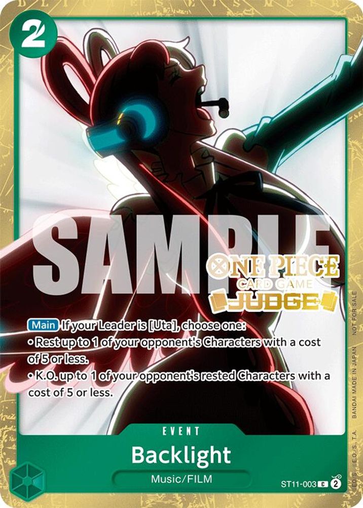 Backlight [Judge] ST11-003 One Piece Card Game