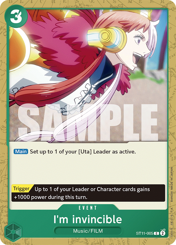 I'm invincible ST11-005 One Piece Card Game