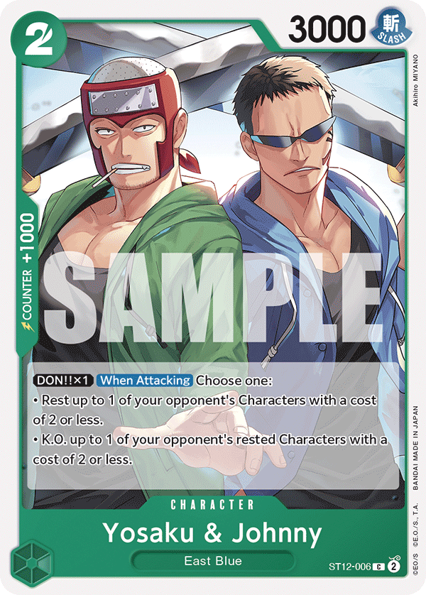 Yosaku &amp; Johnny ST12-006 One Piece Card Game