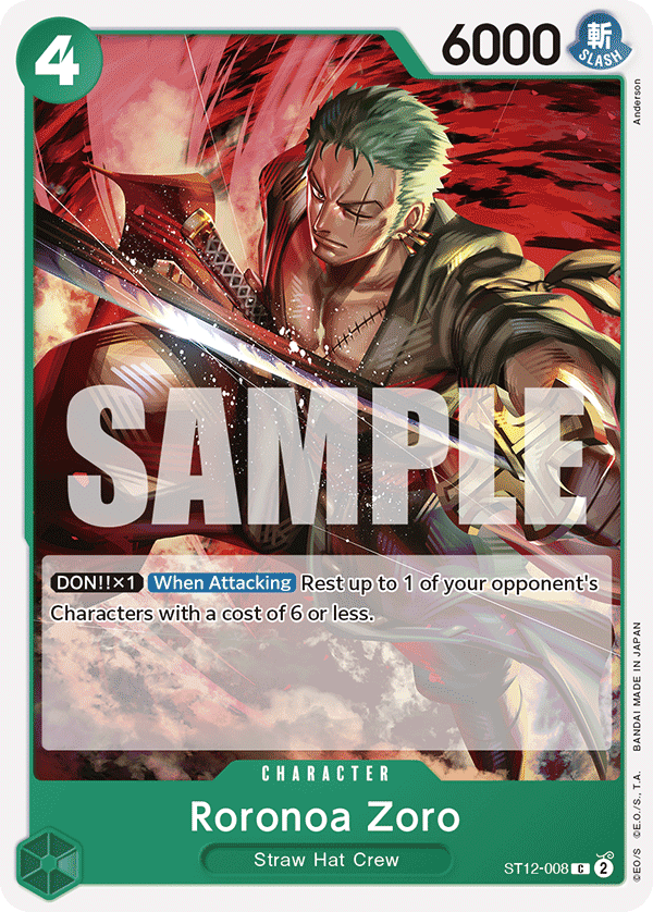 Roronoa Zoro ST12-008 One Piece Card Game