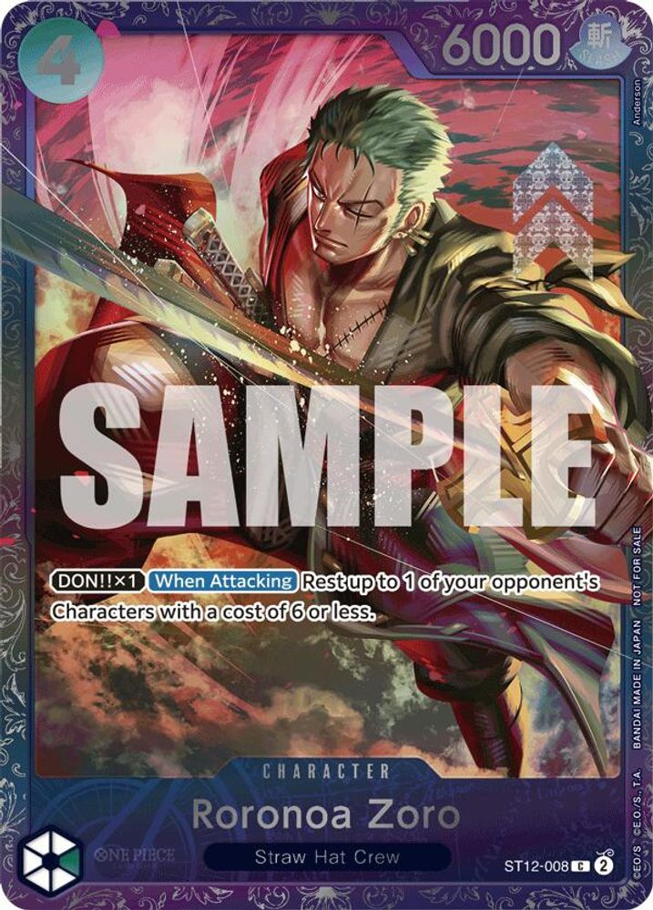 Roronoa Zoro [Top 64] ST12-008 One Piece Card Game
