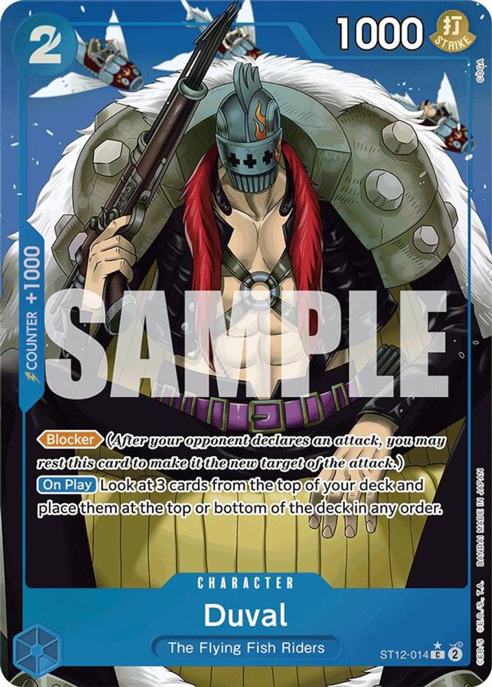 Duval [Full Art PRB01] ST12-014 One Piece Card Game