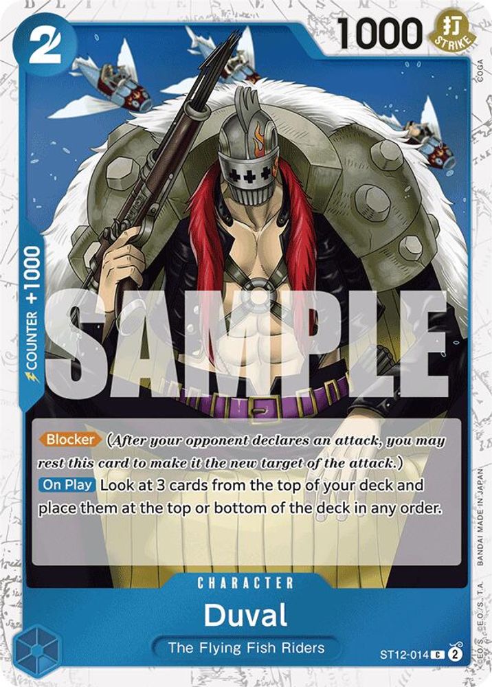 Duval [Jolly Roger PRB01] ST12-014 One Piece Card Game