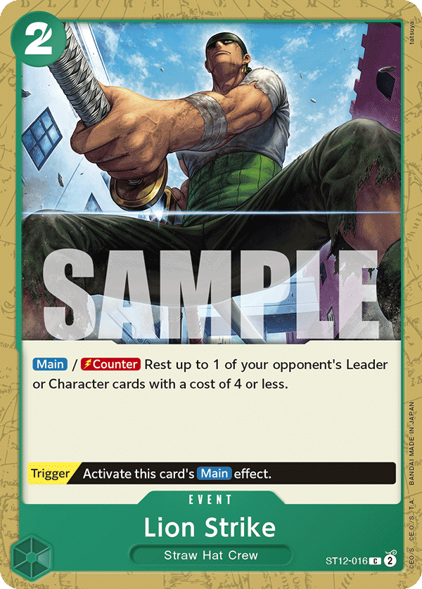 Lion Strike ST12-016 One Piece Card Game