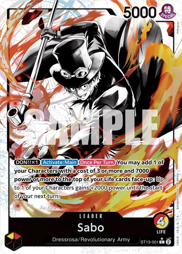 Sabo [Alternate Art] ST13-001 One Piece Card Game