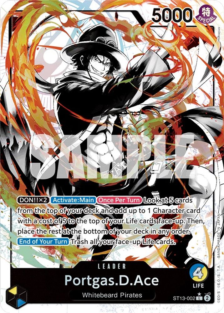 Portgas.D.Ace [Alternate Art] ST13-002 One Piece Card Game