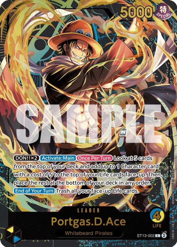 Portgas.D.Ace [Leader Collection] ST13-002 One Piece Card Game