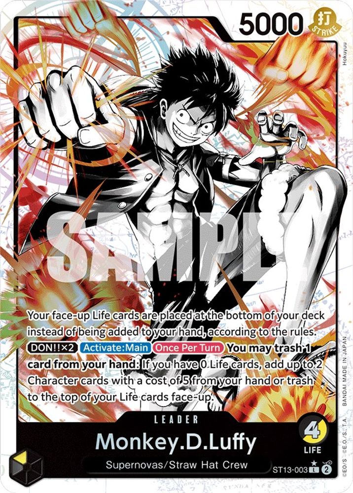 Monkey.D.Luffy [Alternate Art] ST13-003 One Piece Card Game