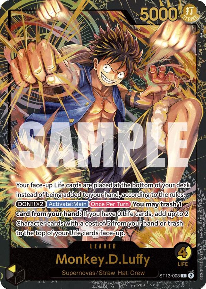 Monkey.D.Luffy [Leader Collection] ST13-003 One Piece Card Game