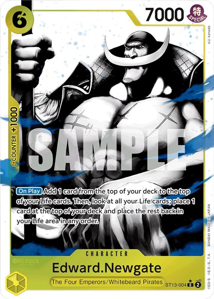 Edward.Newgate [Alternate Art] ST13-004 One Piece Card Game
