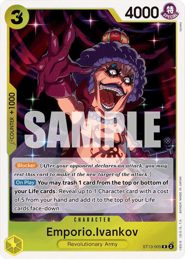 Emporio.Ivankov [Alternate Art] JP ST13-005 One Piece Card Game