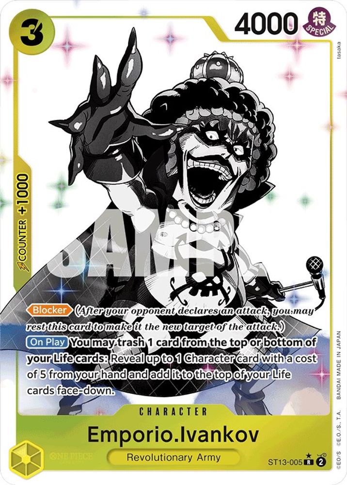 Emporio.Ivankov [Alternate Art] ST13-005 One Piece Card Game
