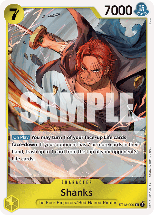 Shanks ST13-009 One Piece Card Game