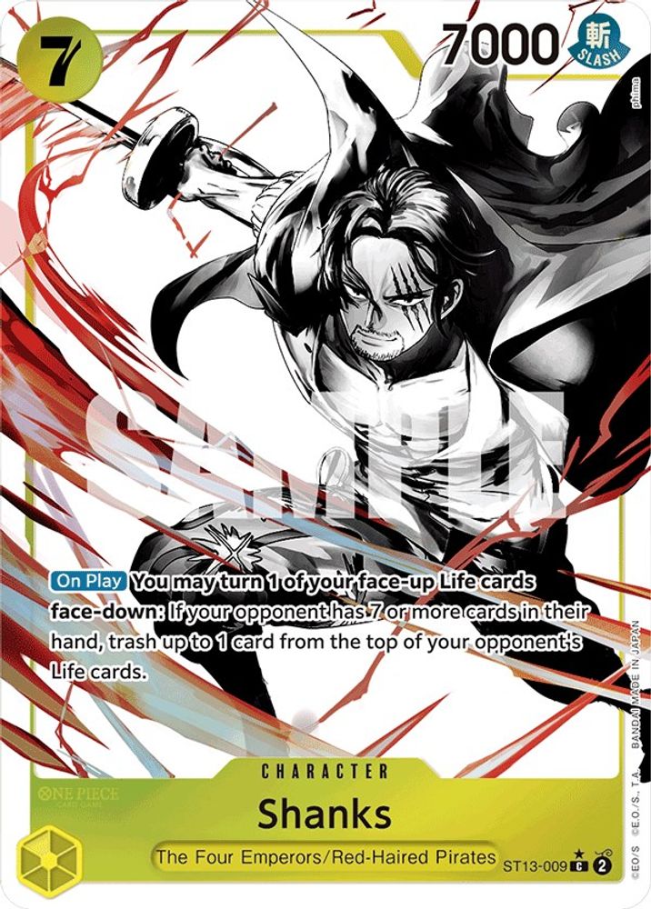 Shanks [Alternate Art] ST13-009 One Piece Card Game
