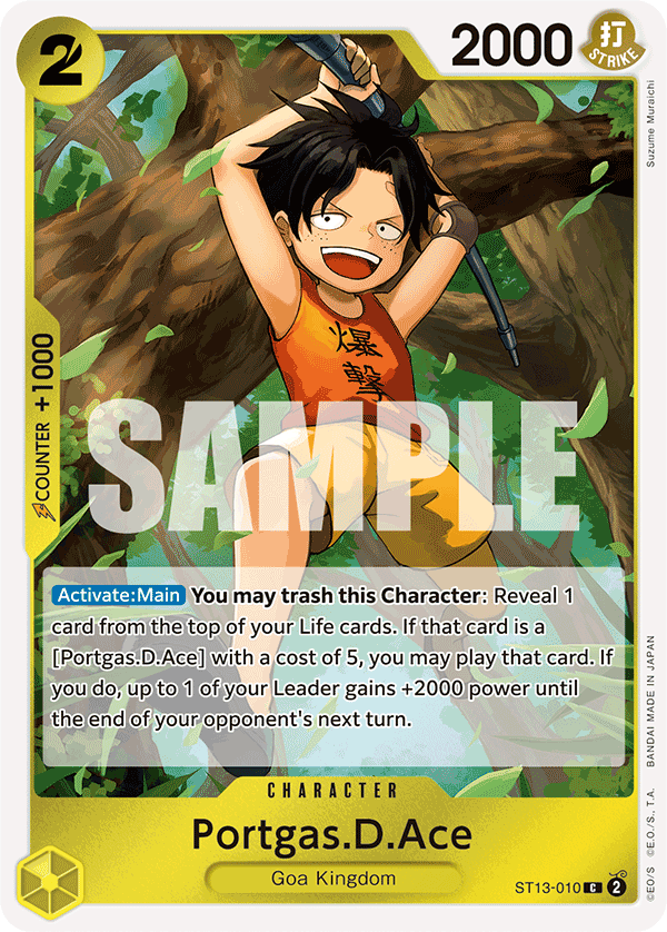 Portgas.D.Ace ST13-010 One Piece Card Game