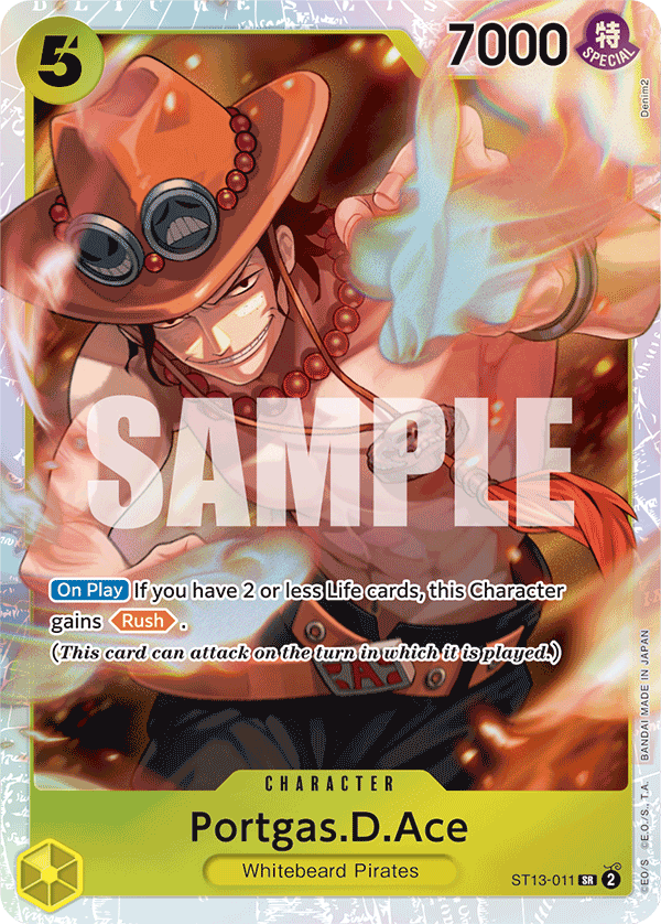Portgas.D.Ace [Alternate Art] JP ST13-011 One Piece Card Game