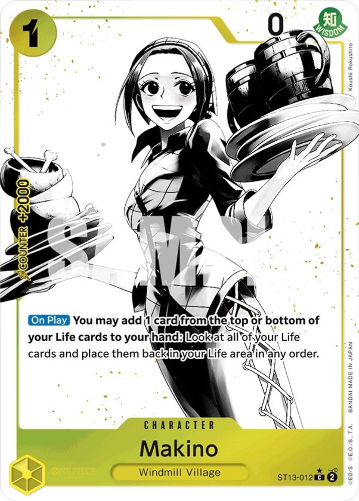 Makino [Alternate Art] ST13-012 One Piece Card Game