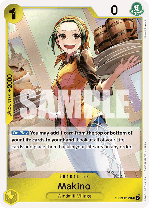 Makino [Best Selection] JP ST13-012 One Piece Card Game