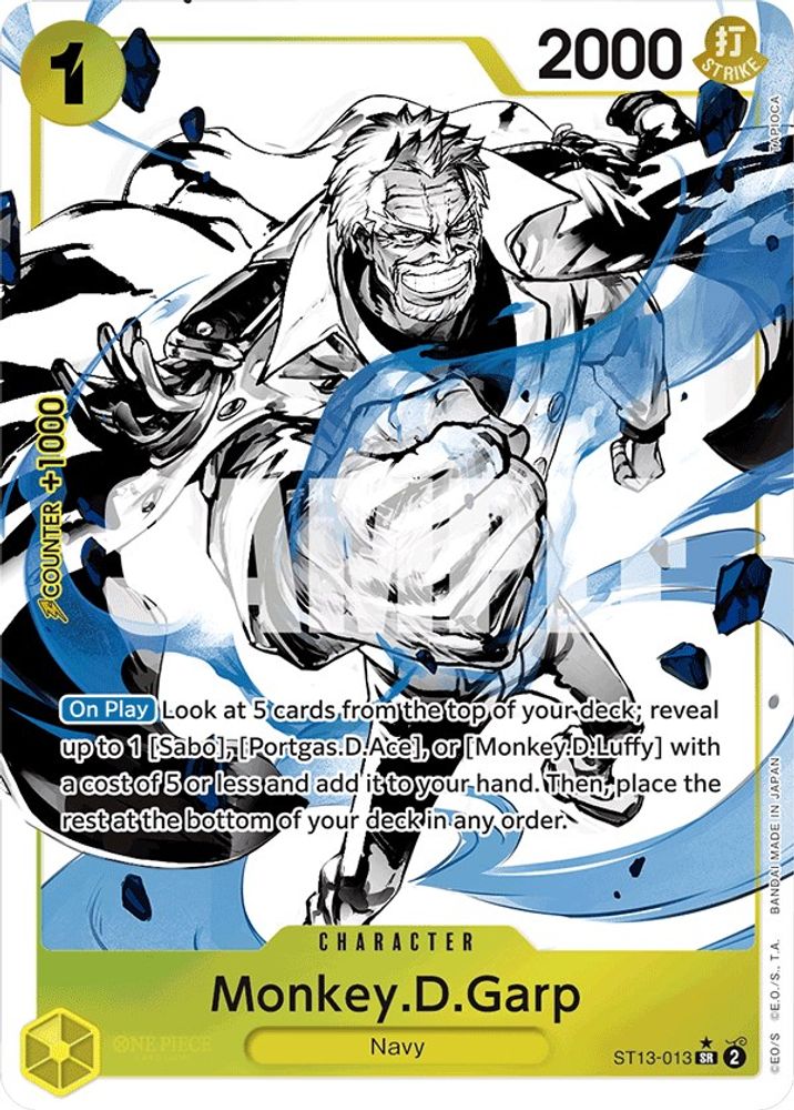 Monkey.D.Garp [Alternate Art] ST13-013 One Piece Card Game