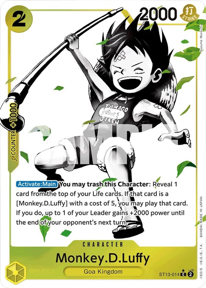 Monkey.D.Luffy [Alternate Art] ST13-014 One Piece Card Game