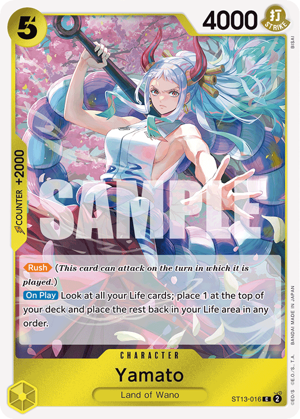 Yamato [Alternate Art] JP ST13-016 One Piece Card Game